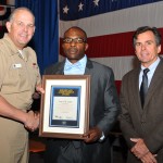 Mr. Cacho receiving a SPAWAR Exemplary Achievement Award. 